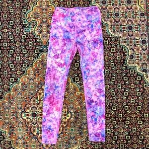 Athleta Kids Chit Chat Leggings in Pink and Purple S/7
